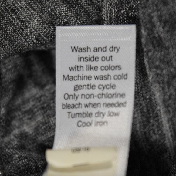 Athleta Sz XS Women's Heather Gray Long Sleeve Activewear Top Twist at Front Hem - Picture 7 of 8